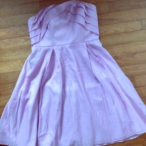 Lilac strapless dress